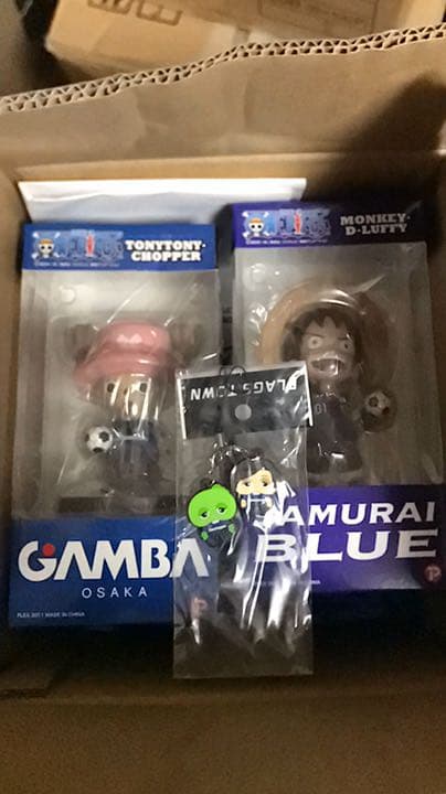 ガンバ大阪 ワンピース コラボ ガチャピン ストラップ 遠藤 限定 セット