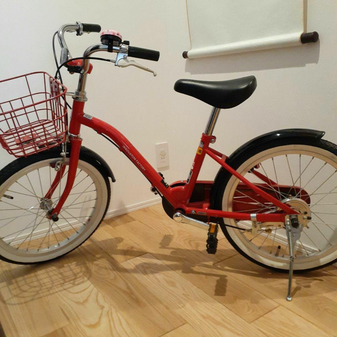 アサヒ子供用自転車 　赤　補助輪.補助バー.バスケット付き　18インチ