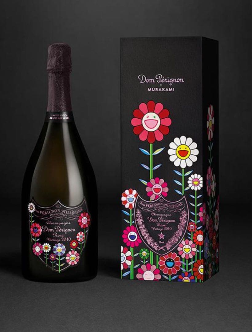 新品・希少　村上隆デザインの特別な2010 ドンペリ　ロゼ　3本セット
