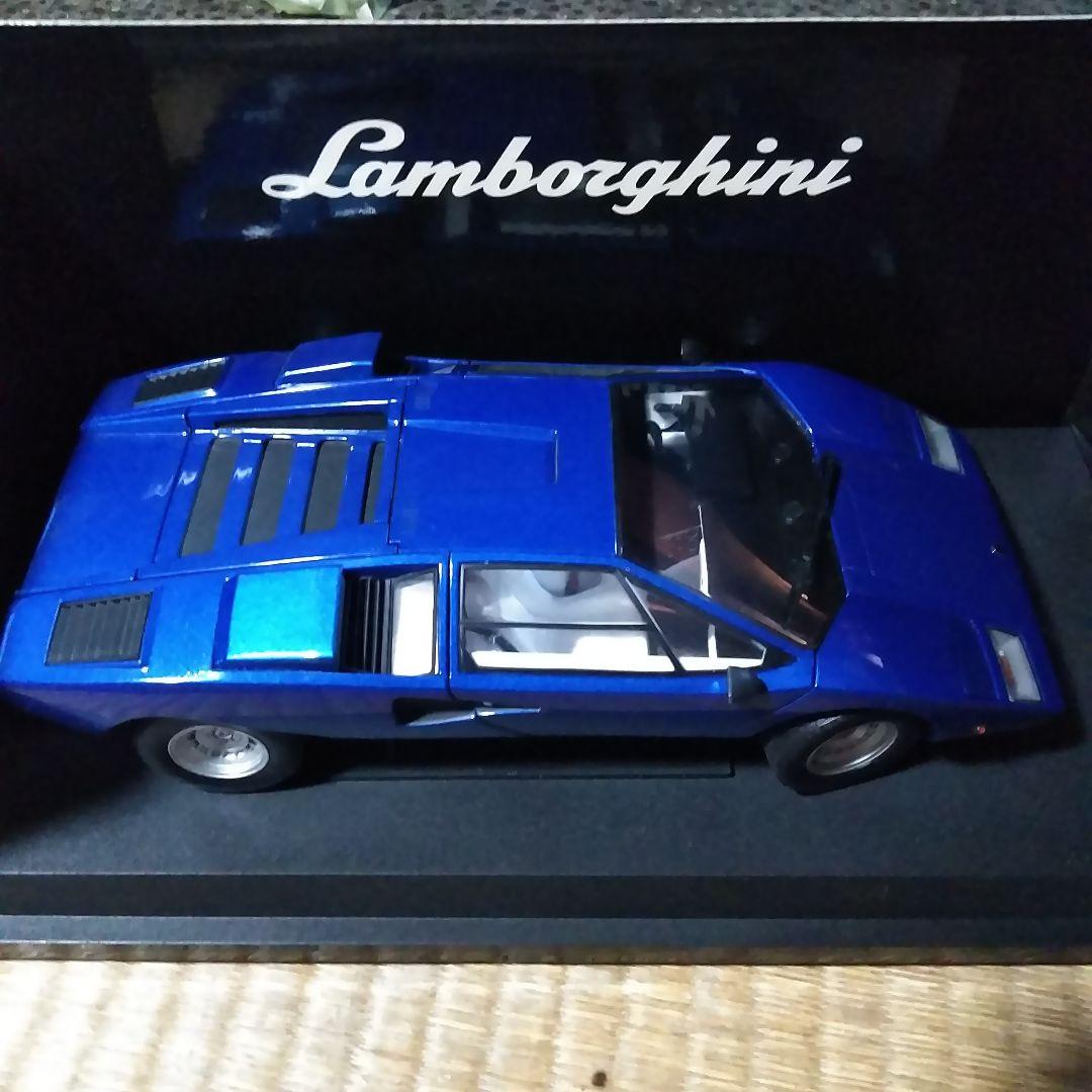 京商　ランボルギーニカウンタック　LP400 メタリックブルー　1/18