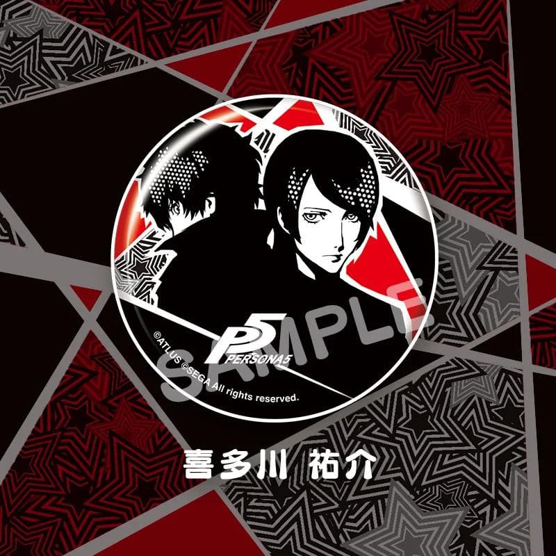 ペルソナ 5　PERSONA 5　缶バッジ　喜多川祐介　雨宮蓮　コープver.