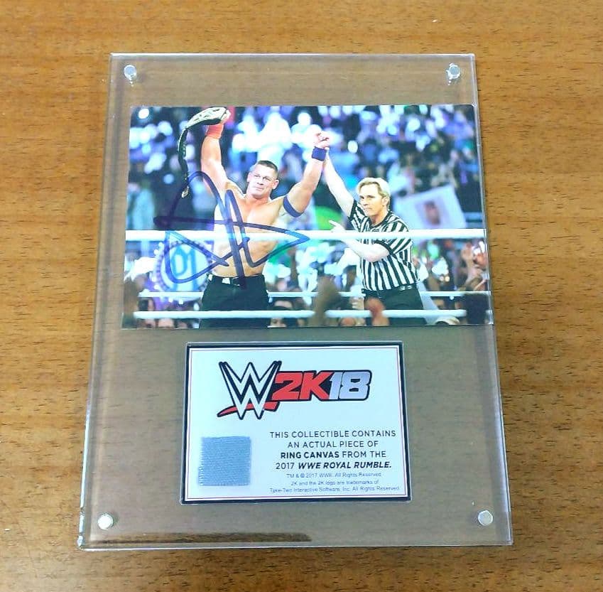 WWE ジョンシナ　John Cena 限定フィギュア　直筆サインプレート