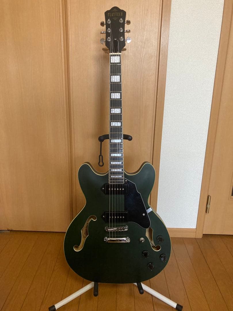 z*5様 プレイテック　SA20 Green セミアコースティックギター　グリー