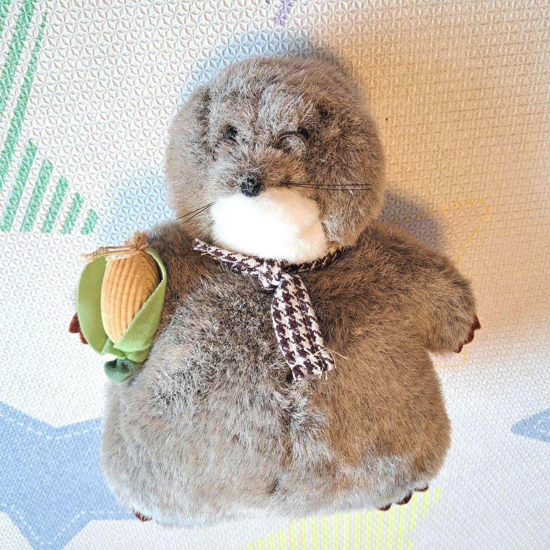 HEART&HEART もぐらのぬいぐるみ メガネ　とうもろこし　ナカジマ