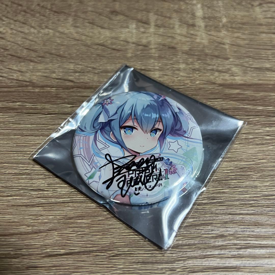 オンゲキ 有栖 缶バッジ 直筆サイン入り