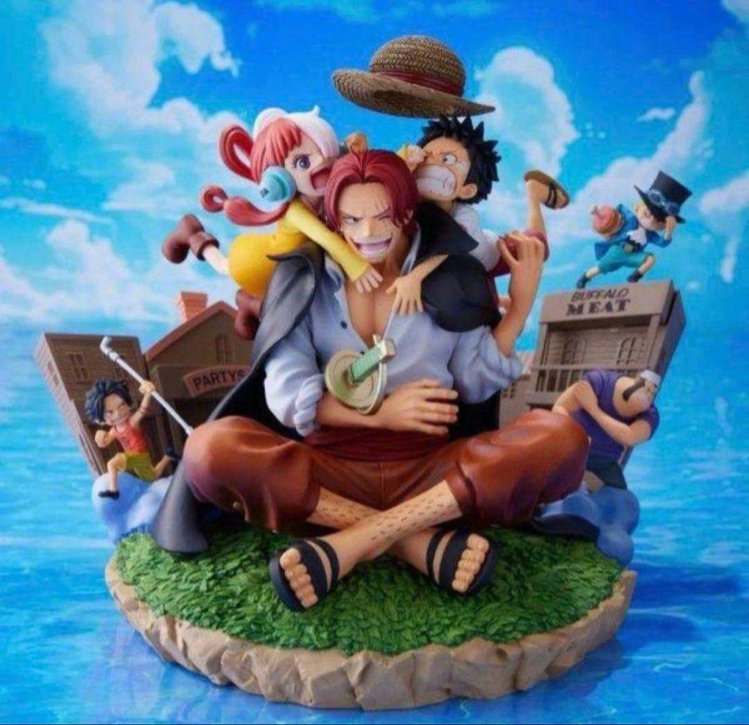 ポ*ン様 ワンピース シャンクス JC104巻 掛け替えカバーイラスト ジオラマ