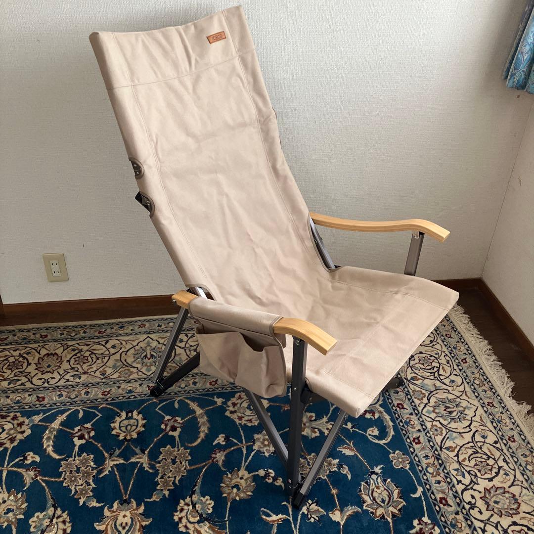 美品【アウトドアチェア】ICECO ハイバックチェア