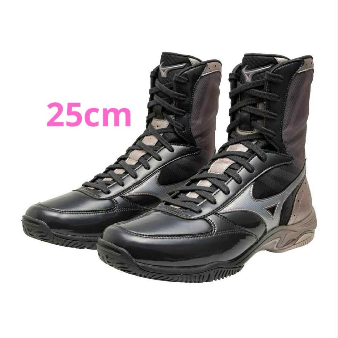 25cm MIZUNO ボクシングシューズ ウエーブモンスターblack