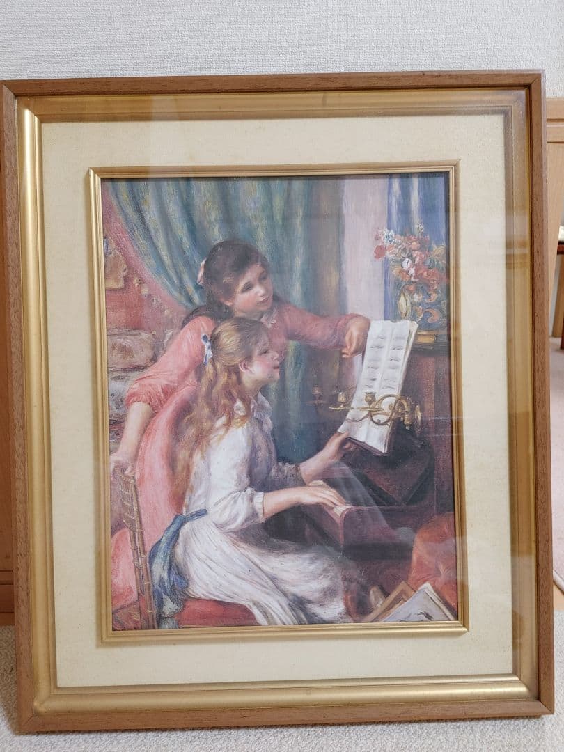 【複製画】「ピアノを弾く少女たち」1892年,ルノワール