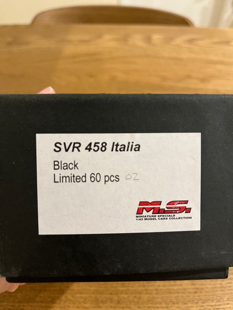 【りん】D&G 1/43 SVR 458 Italia Black
