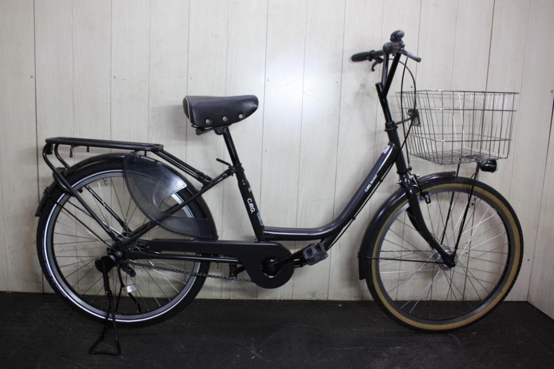 CARG BUCKET 24型AUTO LED 6速 軽快シティーサイクルBAA