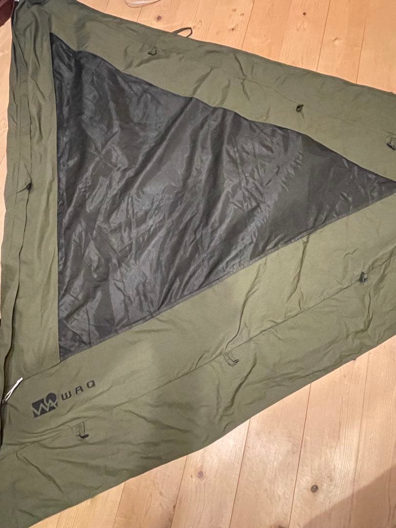 WAQ Alpha TC専用フロントウォール オリーブグリーン 収納袋付き