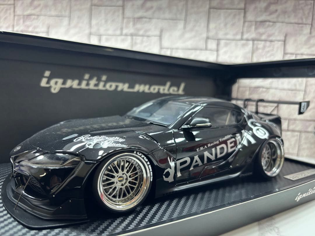 1/18ミニカー トヨタスープラ　　パンデム【新品】ブラック