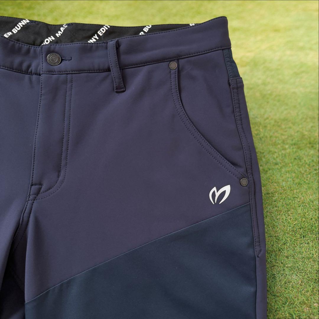 マスターバニー　パンツ　6 XL ネイビー　黒　紺　裏起毛　防寒　暖パン　ゴルフ