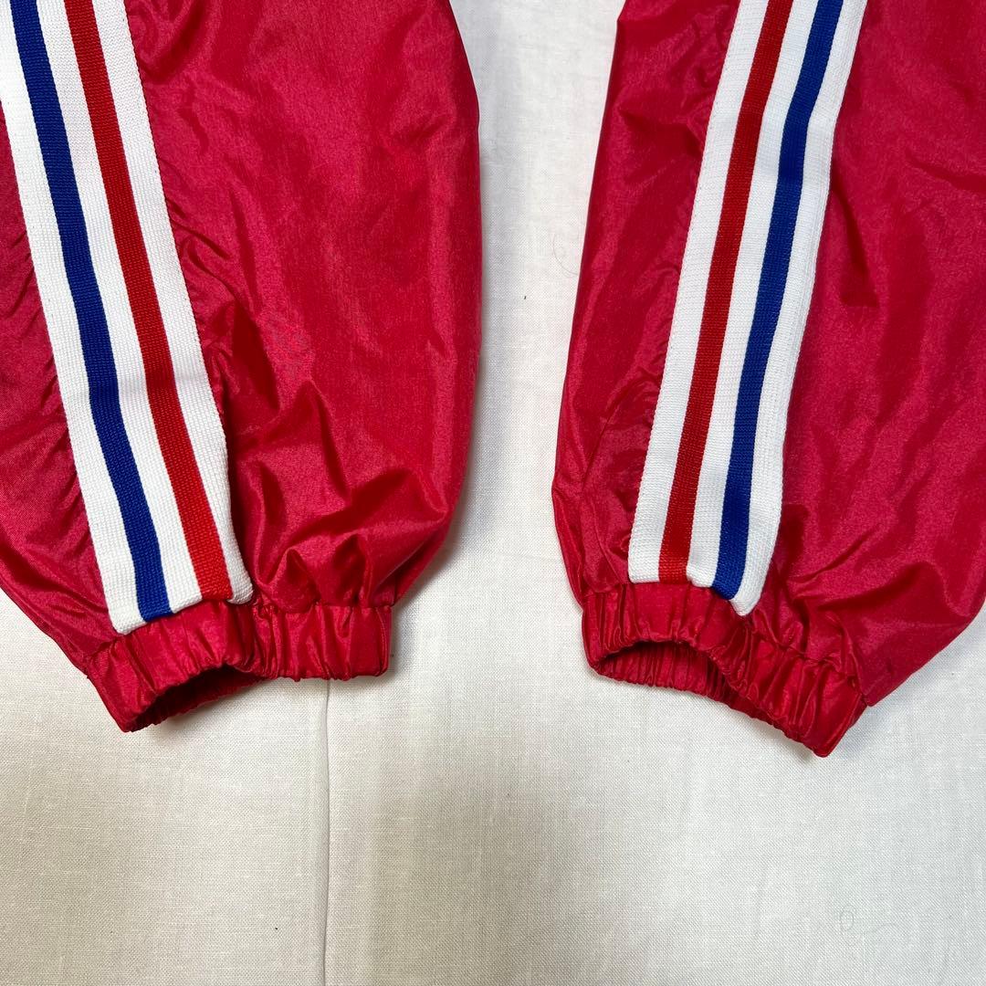 80s vintage adidas ナイロンパーカー M 赤 y2k スポーツ