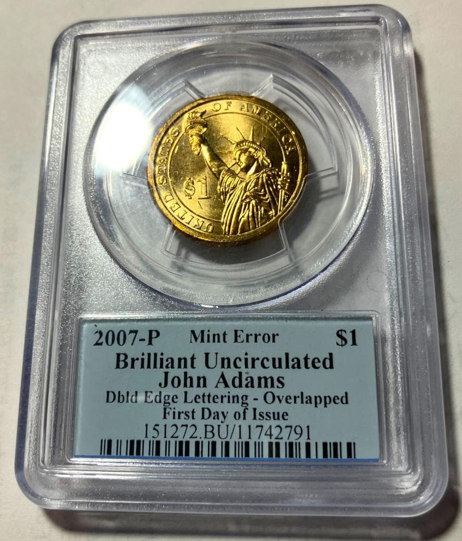 PCGS 鑑定　エラー　USA　旧1ドル