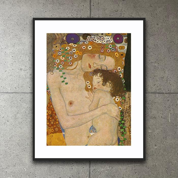 額装品/母と子/グスタフ クリムト