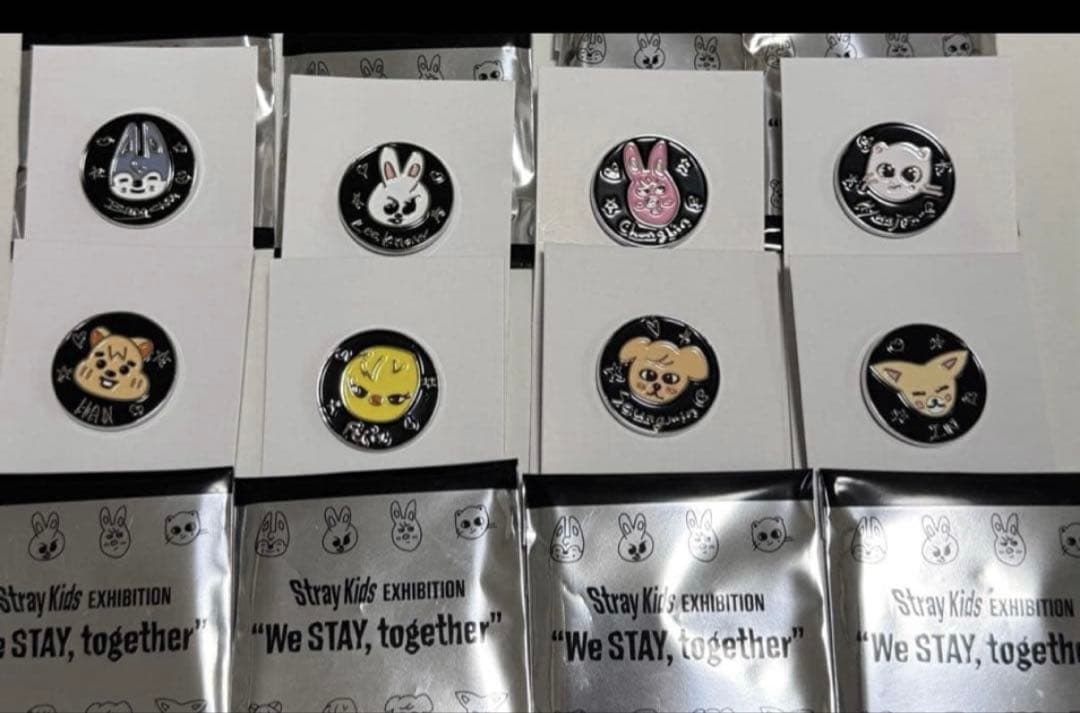 Stray Kids EXHIBITION 展覧会 ピンバッチ 8枚セット