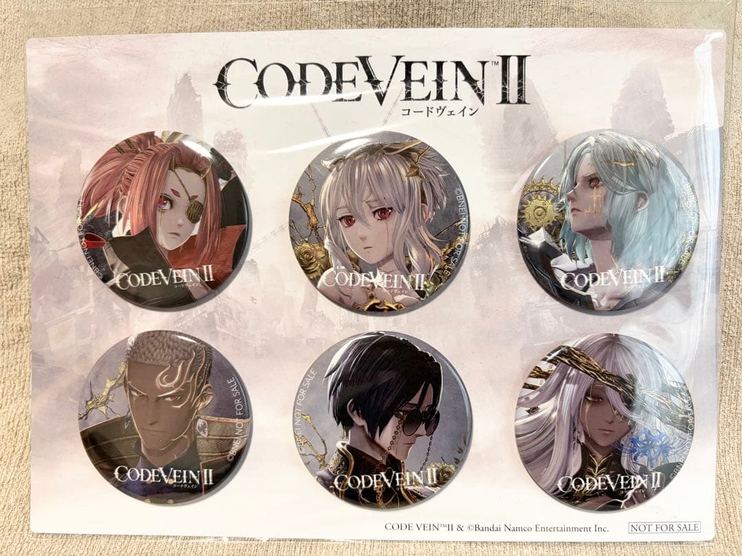 極希少/非売品 TGS2025 コードヴェイン2 B賞 缶バッジ6種コンプセット