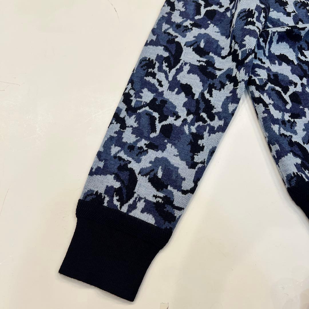 新品　BRIEFING MS CAMO JQ CREW NECK KNIT