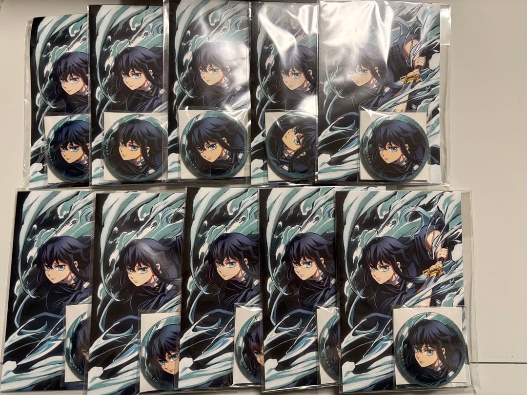 10点 時透無一郎 缶バッジ&ポストカードセット 全集中展 鬼滅の刃