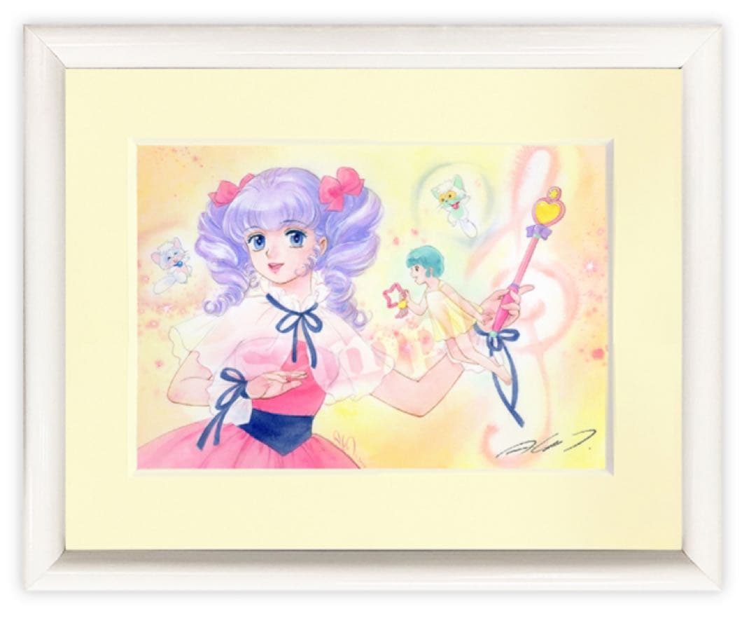 ★新品未開封★魔法の天使クリィミーマミ★ミニ版画★高田明美★直筆サイン★缶バッチ