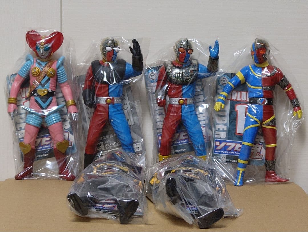 BANDAI　ソフビ魂　人造人間キカイダー６体セット