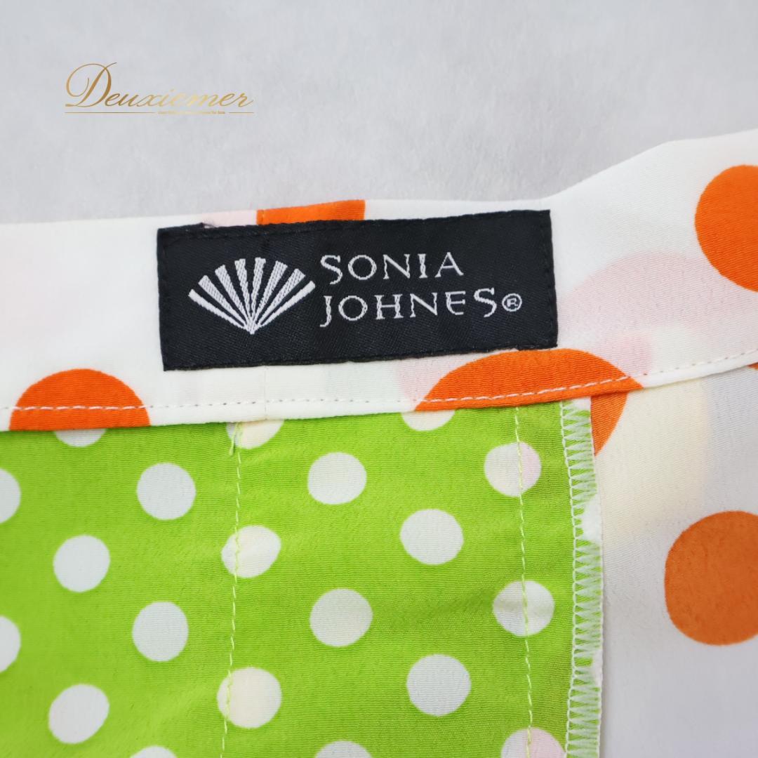 【フラメンコ衣装】ホワイト SONIA JOHNES エプロン ボウタイ 前掛け