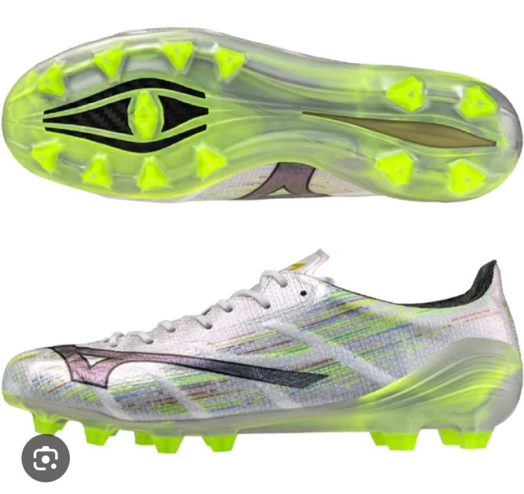 Mizuno サッカーシューズ スパイク ホワイト/グリーン