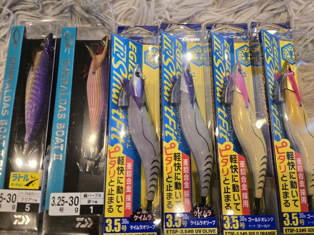 ティップラン　エギ　６本セット　エギゾー、エメラルダスボート