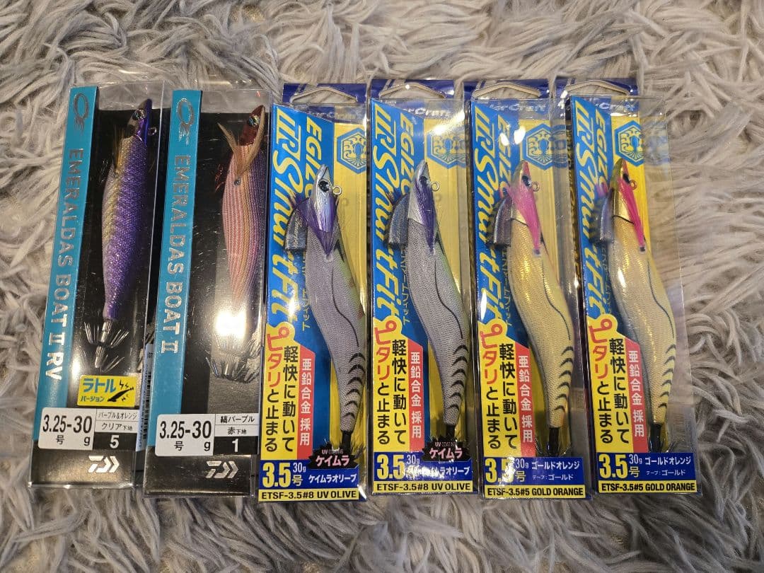 ティップラン　エギ　６本セット　エギゾー、エメラルダスボート