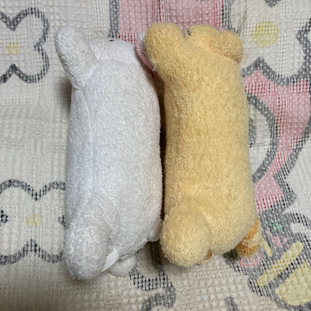 フリッカまつもと　ウサギ＆タヌキ　ぬいぐるみ　中古品　バラ売り不可