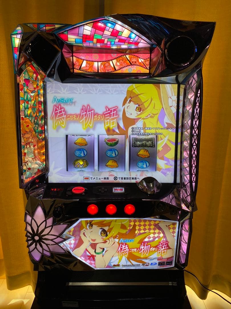 パチスロ実機 A-SLOT 偽物語 実機 不要機付