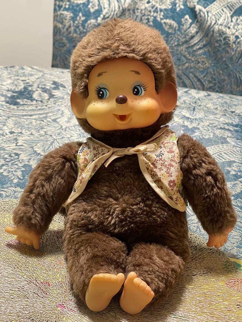ぬいぐるみ VINTAGE MONCHICHI BLUE EYES