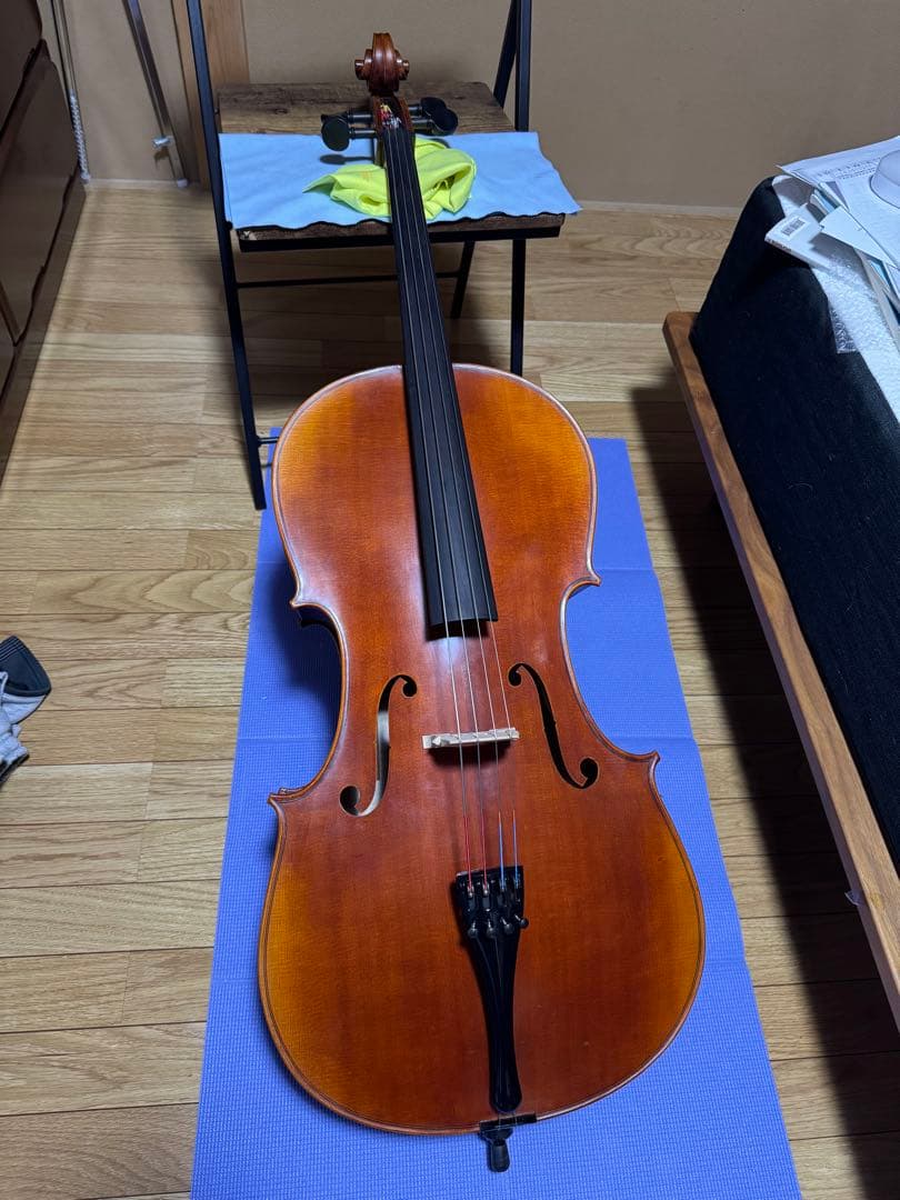 チェロ　ヒューメビアンカ　サイズ4/4 本体　弓　付属品