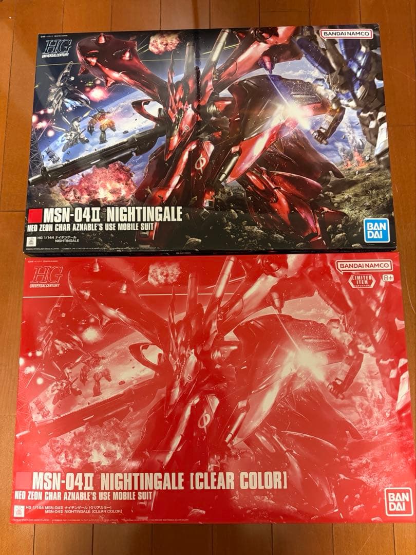 HGナイチンゲール HGナイチンゲールクリアカラー RGハイニューガンダム