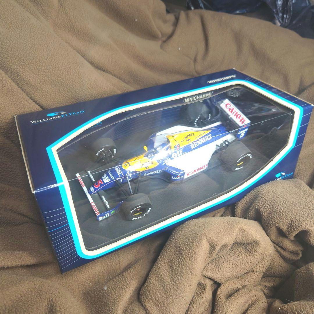 ミニチャンプス★ウィリアムズF1マンセル車ミニカー★1/18ルノーFW14送料込