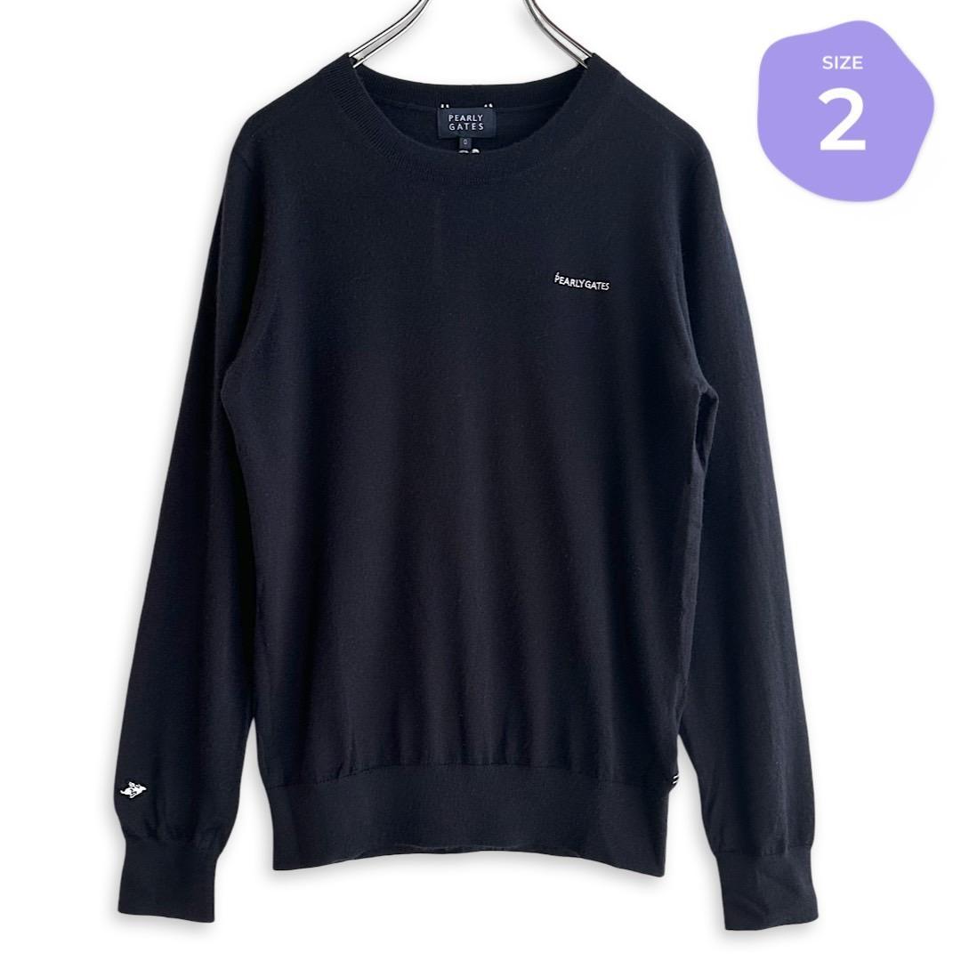 454 パーリーゲイツ 定価41,800円 カシミヤ100％ ニット 紺 2 L