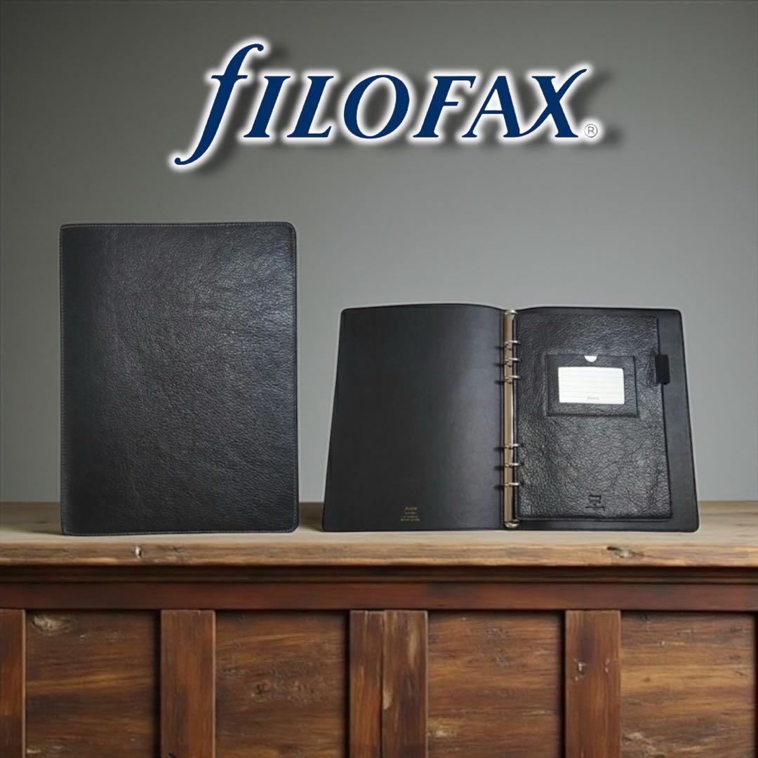 定価3.3万 新品 ファイロファックス ヘリテージ A5 スリム 手帳 本革 黒