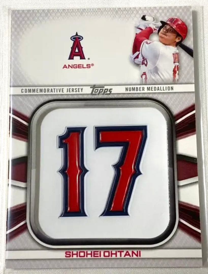 大谷翔平2022Toppsシリーズ1記念ジャージーナンバーメダリオン
