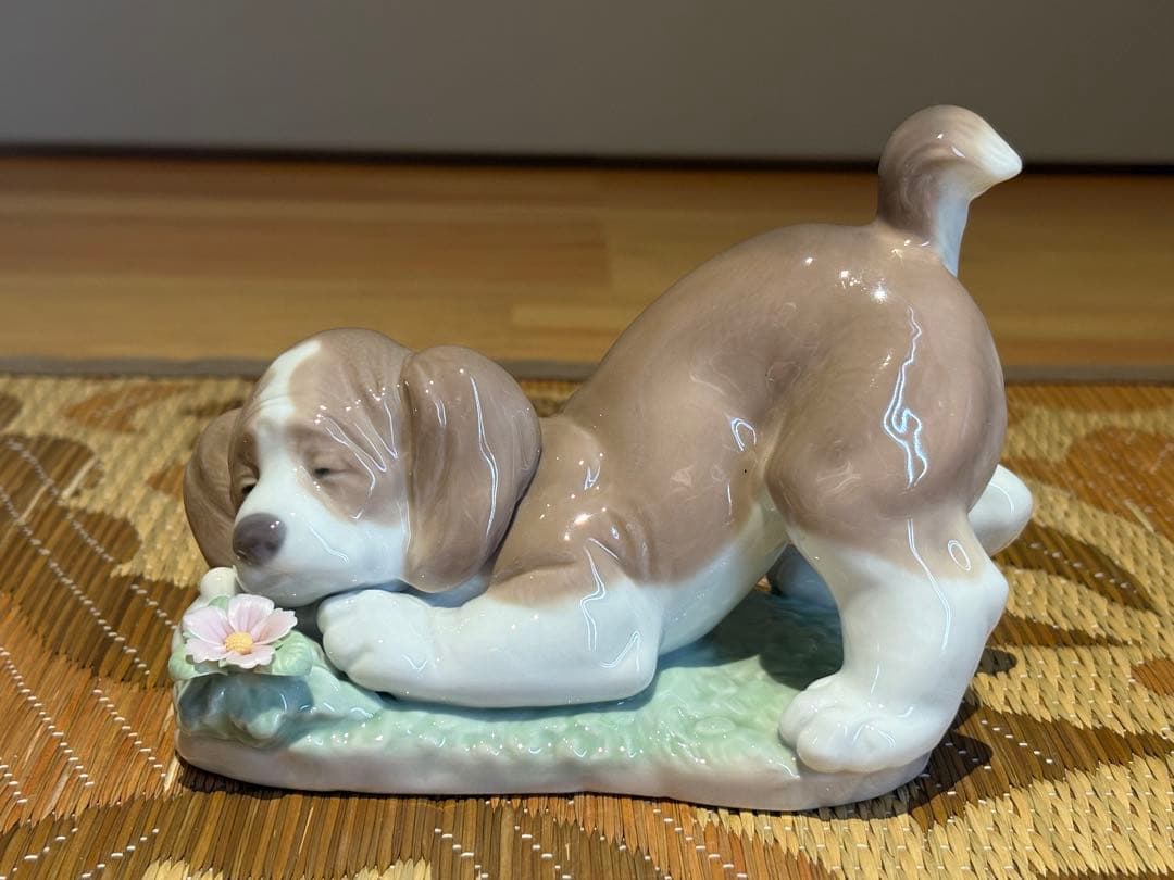 【LLADRO】くんくん、いい匂い　絶版品　専用箱付き