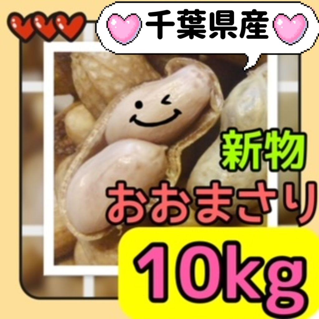 10kg【おおまさり】生落花生　新鮮　本場千葉県産※箱込み1015