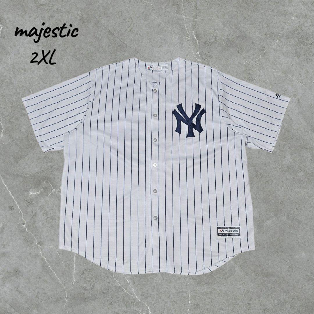 Majestic MLBゲームシャツ ユニフォーム ヤンキース マークテシェイラ