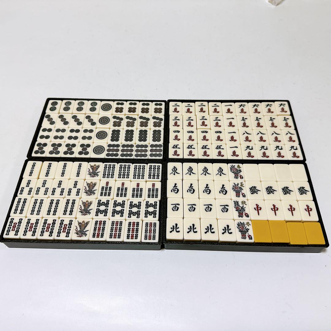 希少品 麻雀牌 関東書体 金牌 金彩 三枚羽根