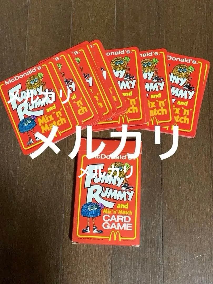 1980 アメリカ　マクドナルド　紙もの　カード ゲーム ディスプレイ　未使用