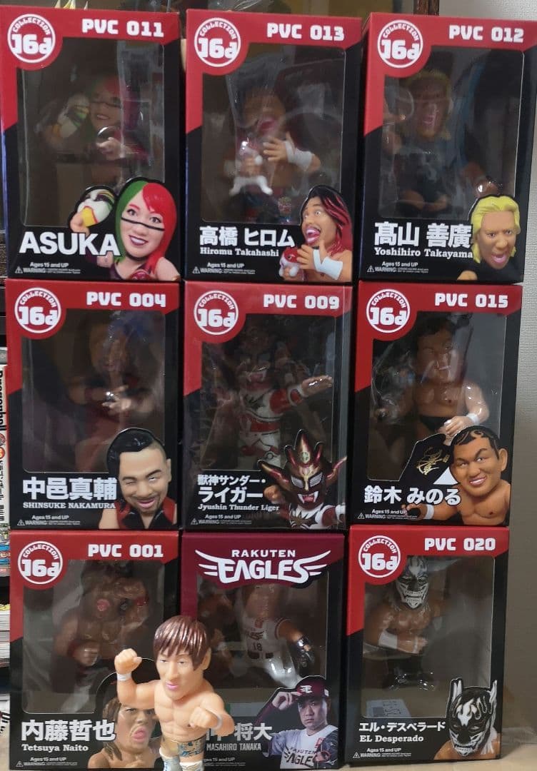 16d ソフビ10体セット　新日本プロレス フィギュア 　ジュウロクホウイ