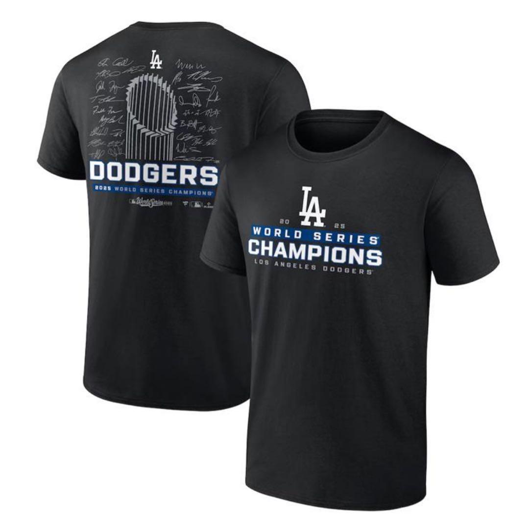 希少 ドジャース 2025年ワールドシリーズチャンピオンTシャツ シグネチャー