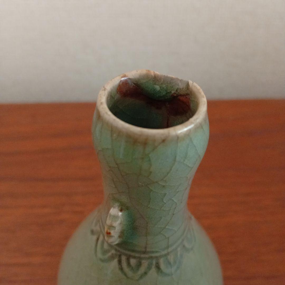 青磁　徳利　（古唐津、李朝、高麗）