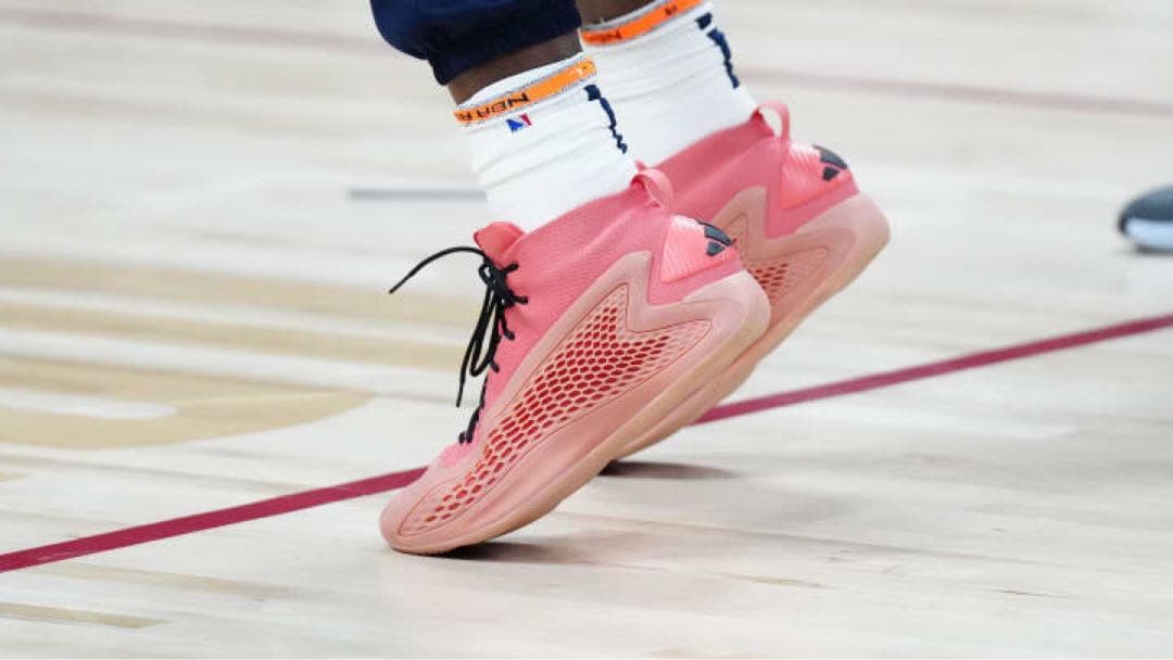 adidas ae1 アンソニーエドワーズ バスケットシューズ ピンク