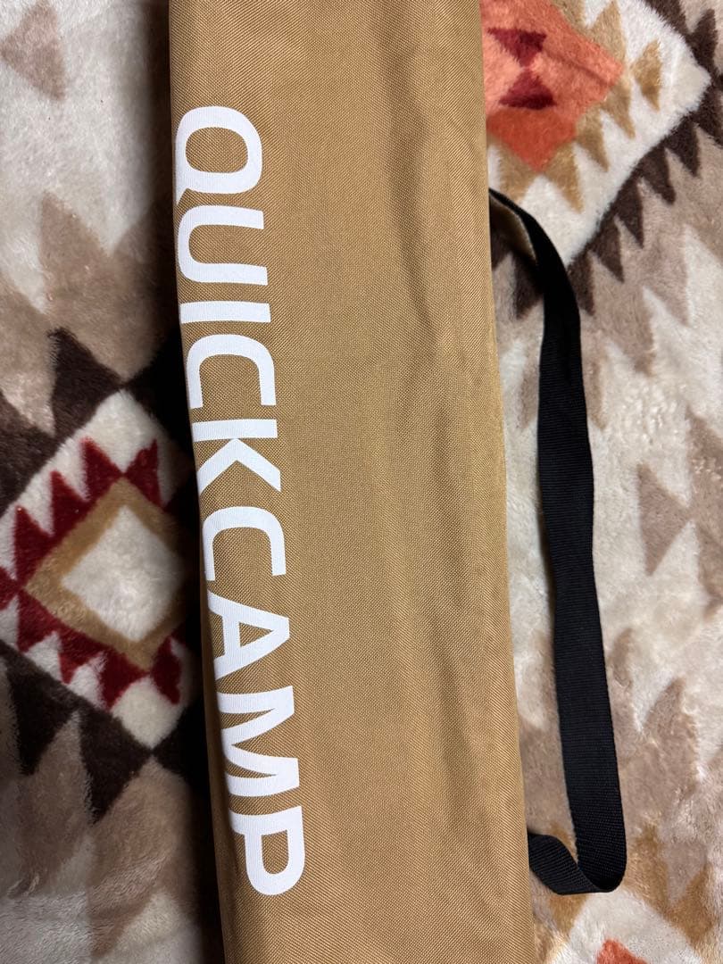 QUICKCAMP ベージュ コット 収納バッグ付き